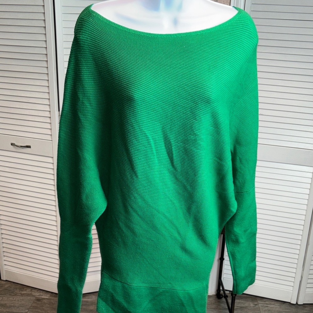 Green Women's Tunic Sweater
